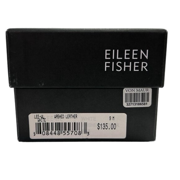 Eileen Fisher Washed White Leather Espadrilles Flats Shoes SIZE 9 BRAND NEW - Picture 9 of 9